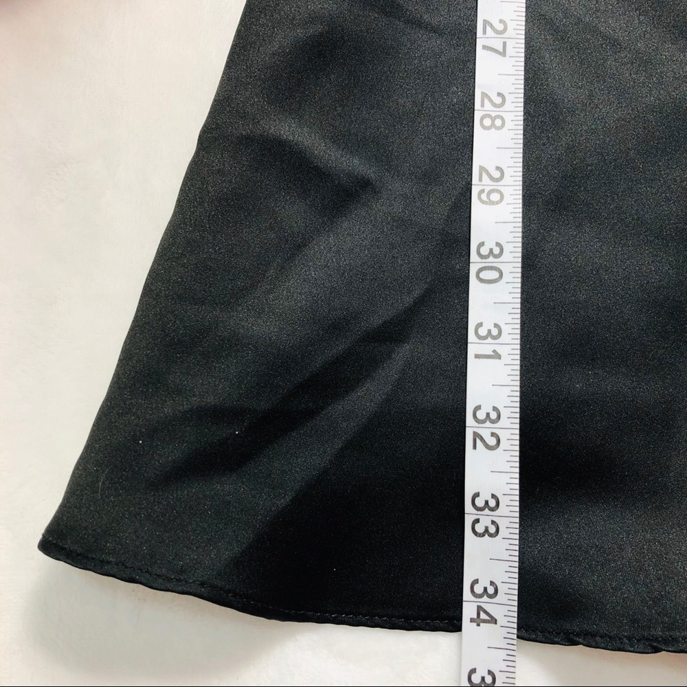 WHBM- Classic LBD Satin Cocktail Dress Size 4 - Picture 5 of 6